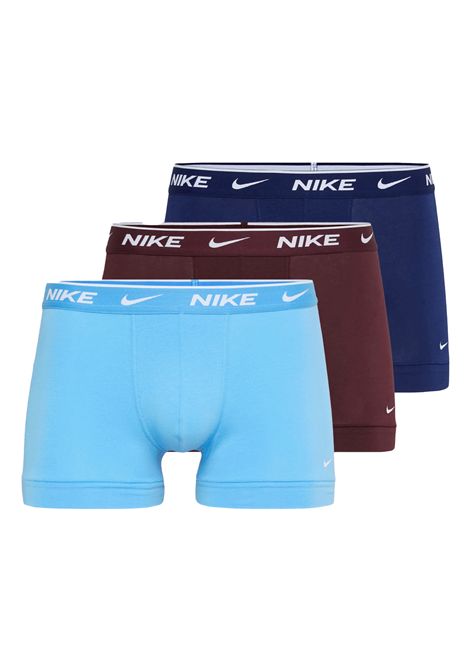 Boxer Nike Underwear Everyday Stretch 3 Pack Blu Bordeaux Uomo NIKE UNDERWEAR | Intimo | KE1008-WJR